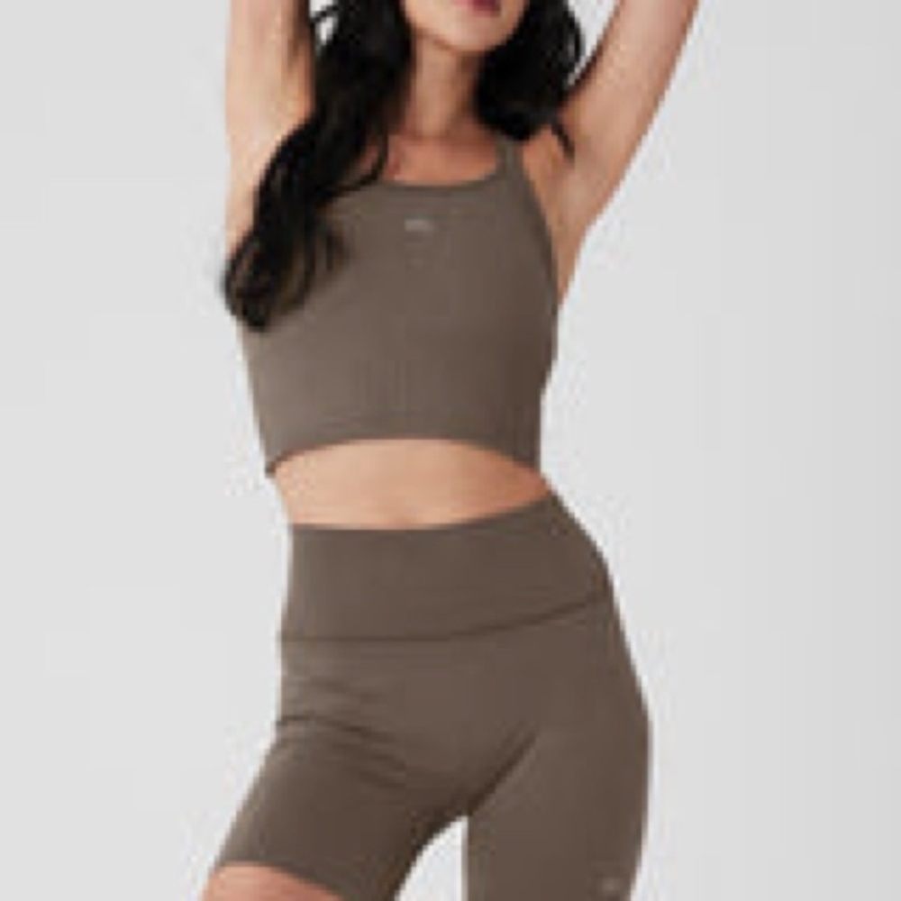 Alo Yoga Seamless Ribbed Favorite Bra Tank